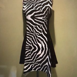 Zebra panel dress